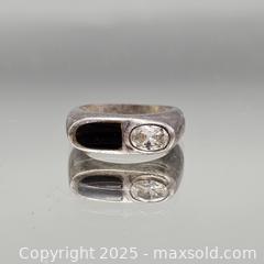 MaxSold Auction: Sterling Silver Two-Stone Ring with Black Onyx, Size 4.5 - Hatboro (Pennsylvania, USA) PARTNER MANAGED Estate Sale Online Auction -  Jacksonville Road