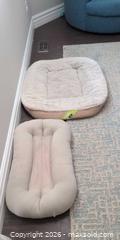 MaxSold Auction: Lot of 2 Small/Medium Beige Pet Beds - Richmond Hill (Ontario, Canada) SELLER MANAGED Moving Online Auction - English Oak Drive
