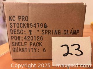 MaxSold Auction: 1” spring clamp set of 6 - Easton (Pennsylvania, USA) SELLER MANAGED Downsizing Online Auction - South 12th Street