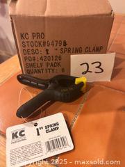 MaxSold Auction: 1” spring clamp set of 6 - Easton (Pennsylvania, USA) SELLER MANAGED Downsizing Online Auction - South 12th Street