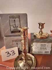 MaxSold Auction: Baldwin candlestick holders set of 3 - Easton (Pennsylvania, USA) SELLER MANAGED Downsizing Online Auction - South 12th Street
