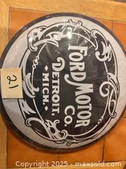 MaxSold Auction: Ford Motor Co. tin sign  - Easton (Pennsylvania, USA) SELLER MANAGED Downsizing Online Auction - South 12th Street