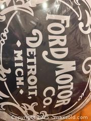 MaxSold Auction: Ford Motor Co. tin sign  - Easton (Pennsylvania, USA) SELLER MANAGED Downsizing Online Auction - South 12th Street