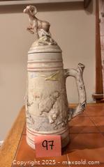 MaxSold Auction: Stein with ram on top - Easton (Pennsylvania, USA) SELLER MANAGED Downsizing Online Auction - South 12th Street