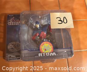 MaxSold Auction: The Atom - Justice League action figure -New - Easton (Pennsylvania, USA) SELLER MANAGED Downsizing Online Auction - South 12th Street