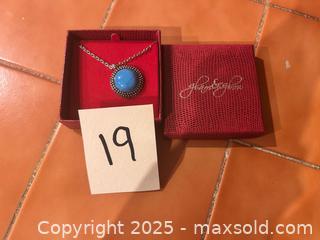 MaxSold Auction: Turquoise Necklace in gift box glam &#38; glow - Easton (Pennsylvania, USA) SELLER MANAGED Downsizing Online Auction - South 12th Street