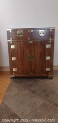 MaxSold Auction: 2-Drawer, 2-Door Walnut-Veneer Cabinet / Sideboard - Windsor (Ontario, Canada) PARTNER MANAGED Downsizing Online Auction - Ashland Drive