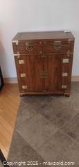 MaxSold Auction: 2-Drawer, 2-Door Walnut-Veneer Cabinet / Sideboard - Windsor (Ontario, Canada) PARTNER MANAGED Downsizing Online Auction - Ashland Drive