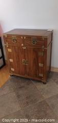 MaxSold Auction: 2-Drawer, 2-Door Walnut-Veneer Cabinet / Sideboard - Windsor (Ontario, Canada) PARTNER MANAGED Downsizing Online Auction - Ashland Drive