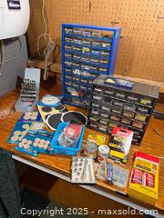 MaxSold Auction: Assorted Hardware Lot with Organizers &#38; Mixed Fasteners - Windsor (Ontario, Canada) PARTNER MANAGED Downsizing Online Auction - Ashland Drive