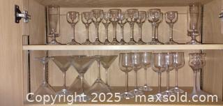 MaxSold Auction: Assorted Lot of Approximately 17+ Clear Stemware Glasses - Windsor (Ontario, Canada) PARTNER MANAGED Downsizing Online Auction - Ashland Drive