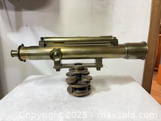 MaxSold Auction: Brass Surveyor&#39;s Optical Level with Adjustable Tribrach Base - Windsor (Ontario, Canada) PARTNER MANAGED Downsizing Online Auction - Ashland Drive