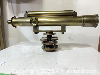MaxSold Auction: Brass Surveyor&#39;s Optical Level with Adjustable Tribrach Base - Windsor (Ontario, Canada) PARTNER MANAGED Downsizing Online Auction - Ashland Drive