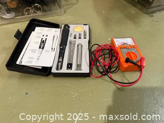 MaxSold Auction: Electronics Repair Kit: Soldering Iron Set &#38; Analog Multimeter - Windsor (Ontario, Canada) PARTNER MANAGED Downsizing Online Auction - Ashland Drive