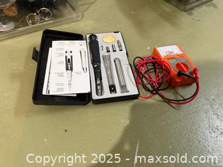 MaxSold Auction: Electronics Repair Kit: Soldering Iron Set &#38; Analog Multimeter - Windsor (Ontario, Canada) PARTNER MANAGED Downsizing Online Auction - Ashland Drive