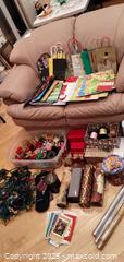 MaxSold Auction: Holiday Wrapping &#38; Decorating Lot — Christmas Accessories - Windsor (Ontario, Canada) PARTNER MANAGED Downsizing Online Auction - Ashland Drive
