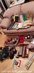 MaxSold Auction: Holiday Wrapping &#38; Decorating Lot — Christmas Accessories - Windsor (Ontario, Canada) PARTNER MANAGED Downsizing Online Auction - Ashland Drive