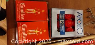 MaxSold Auction: Lot: Cherub Metal Holders, Frosted Flower Tealights, Amber Votives, Boxed Candles - Windsor (Ontario, Canada) PARTNER MANAGED Downsizing Online Auction - Ashland Drive