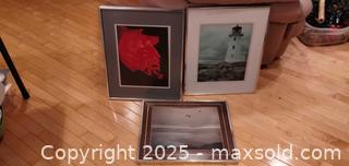 MaxSold Auction: Lot of 3 Framed Wall Art Prints in Silver-Tone Metal Frames - Windsor (Ontario, Canada) PARTNER MANAGED Downsizing Online Auction - Ashland Drive