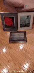 MaxSold Auction: Lot of 3 Framed Wall Art Prints in Silver-Tone Metal Frames - Windsor (Ontario, Canada) PARTNER MANAGED Downsizing Online Auction - Ashland Drive