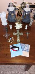 MaxSold Auction: Lot of Catholic Religious Devotional Items — Crucifix &#38; Figurines - Windsor (Ontario, Canada) PARTNER MANAGED Downsizing Online Auction - Ashland Drive