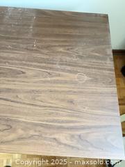 MaxSold Auction: Metal Office Desk - Walnut Top &#38; White Drawers - Windsor (Ontario, Canada) PARTNER MANAGED Downsizing Online Auction - Ashland Drive