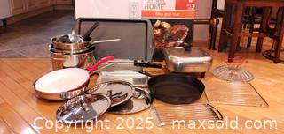 MaxSold Auction: Mixed Cookware Set — Pans, Lids, Baking Trays &#38; Grill Accessories - Windsor (Ontario, Canada) PARTNER MANAGED Downsizing Online Auction - Ashland Drive