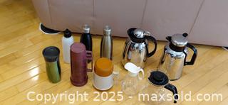 MaxSold Auction: Mixed Lot: Thermal Carafes, Travel Mugs &#38; Insulated Bottles - Windsor (Ontario, Canada) PARTNER MANAGED Downsizing Online Auction - Ashland Drive