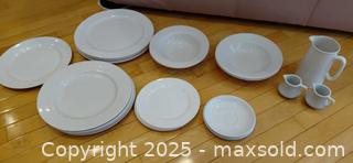 MaxSold Auction: Mixed porcelain dinnerware lot, white, ~20 pieces - Windsor (Ontario, Canada) PARTNER MANAGED Downsizing Online Auction - Ashland Drive