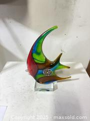 MaxSold Auction: Multicolor Millefiori Handblown Solid Glass Sculpture - Windsor (Ontario, Canada) PARTNER MANAGED Downsizing Online Auction - Ashland Drive