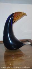MaxSold Auction: Murano Signed Cobalt Blue &#38; Amber Blown Glass Toucan Sculpture - Windsor (Ontario, Canada) PARTNER MANAGED Downsizing Online Auction - Ashland Drive