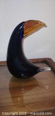 MaxSold Auction: Murano Signed Cobalt Blue &#38; Amber Blown Glass Toucan Sculpture - Windsor (Ontario, Canada) PARTNER MANAGED Downsizing Online Auction - Ashland Drive
