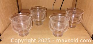 MaxSold Auction: Set of 4 Clear Glass Dessert/Sundae Bowls - Windsor (Ontario, Canada) PARTNER MANAGED Downsizing Online Auction - Ashland Drive