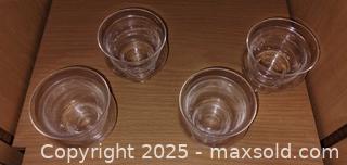 MaxSold Auction: Set of 4 Clear Glass Dessert/Sundae Bowls - Windsor (Ontario, Canada) PARTNER MANAGED Downsizing Online Auction - Ashland Drive