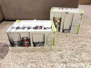 MaxSold Auction: Stylesetter Luna 12-Piece Clear Glass Tumbler Set - Windsor (Ontario, Canada) PARTNER MANAGED Downsizing Online Auction - Ashland Drive