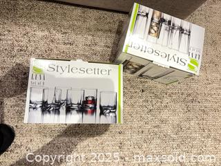 MaxSold Auction: Stylesetter Luna 12-Piece Clear Glass Tumbler Set - Windsor (Ontario, Canada) PARTNER MANAGED Downsizing Online Auction - Ashland Drive
