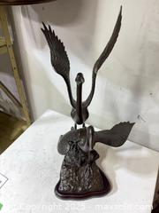 MaxSold Auction: Vintage Bronze Pair of Cranes/Herons Sculpture - Windsor (Ontario, Canada) PARTNER MANAGED Downsizing Online Auction - Ashland Drive