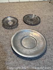 MaxSold Auction: Vintage Viking Plate Silver-Plated Decorative Trays &#38; Bowl, 3-Piece - Windsor (Ontario, Canada) PARTNER MANAGED Downsizing Online Auction - Ashland Drive