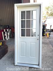 MaxSold Auction: Exterior Fiberglass &#38; Wood Door with Divided-Lite Glass - Garden City (Georgia, USA) SELLER MANAGED Downsizing Online Auction - Bryce Industrial Drive