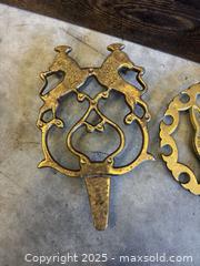 MaxSold Auction: Set of 3 Vintage Brass Trivets - Garden City (Georgia, USA) SELLER MANAGED Downsizing Online Auction - Bryce Industrial Drive