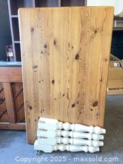 MaxSold Auction: Solid Wood Rectangular Dining Table Top with Legs, Honey Finish - Garden City (Georgia, USA) SELLER MANAGED Downsizing Online Auction - Bryce Industrial Drive