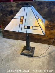 MaxSold Auction: Tiffany Style Geometric Square Lamp - Garden City (Georgia, USA) SELLER MANAGED Downsizing Online Auction - Bryce Industrial Drive