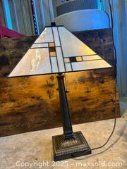 MaxSold Auction: Tiffany Style Geometric Square Lamp - Garden City (Georgia, USA) SELLER MANAGED Downsizing Online Auction - Bryce Industrial Drive