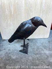 MaxSold Auction: Welded Sheet Metal Bird Sculpture, Dark Brown Rusty Patina - Garden City (Georgia, USA) SELLER MANAGED Downsizing Online Auction - Bryce Industrial Drive