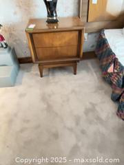 MaxSold Auction: Mid-Century Modern Solid Wood Nightstand with 2 Drawers C - Vaughan (Ontario, Canada) Moving Online Auction - Woodland Acres Crescent