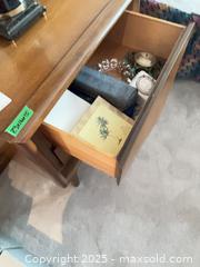 MaxSold Auction: Mid-Century Modern Solid Wood Nightstand with 2 Drawers C - Vaughan (Ontario, Canada) Moving Online Auction - Woodland Acres Crescent