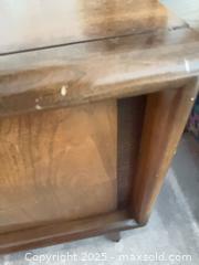 MaxSold Auction: Mid-Century Modern Solid Wood Nightstand with 2 Drawers C - Vaughan (Ontario, Canada) Moving Online Auction - Woodland Acres Crescent