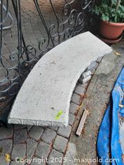 MaxSold Auction: Outdoor Cast Concrete / Cast Stone Garden Bench, 46 in C - Vaughan (Ontario, Canada) Moving Online Auction - Woodland Acres Crescent