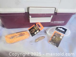 MaxSold Auction: Fishing Tackle Box, Hooks accessories  - Marlborough (Massachusetts, USA) PARTNER MANAGED Downsizing Online Auction - Farm Road