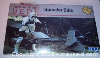 MaxSold Auction: MPC Star Wars SPEEDER BIKE Return of the Jedi Model Kit 1983 NOS - Marlborough (Massachusetts, USA) PARTNER MANAGED Downsizing Online Auction - Farm Road